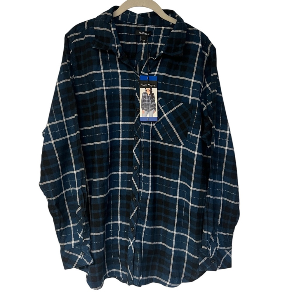 NWT We’ll Worn Plaid Button Up Shirt